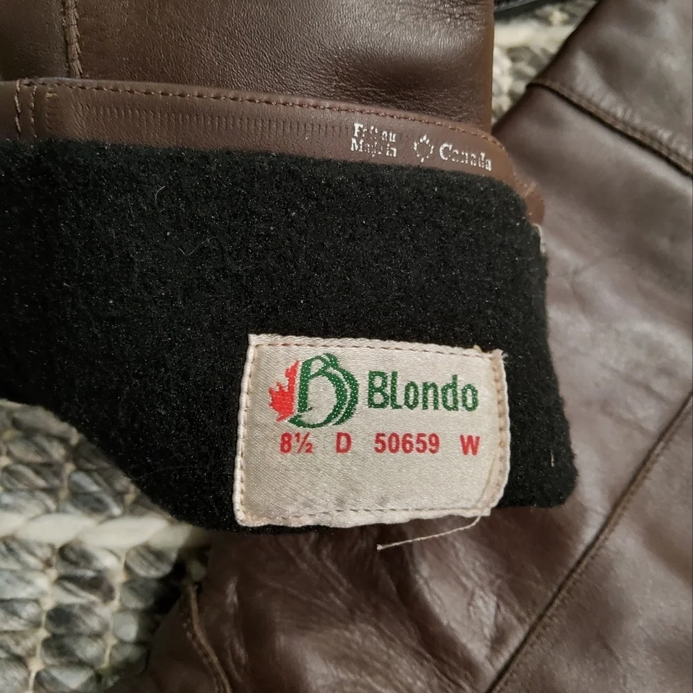 Blondo Brown Leather Lace-Up Riding Boots Size 8,5